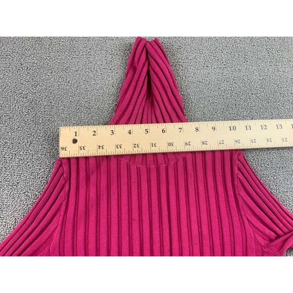 Veronica Beard Nellie Turtleneck Top Sweater XS Pink Ribbed Long Sleeve Pullover - Picture 4 of 7